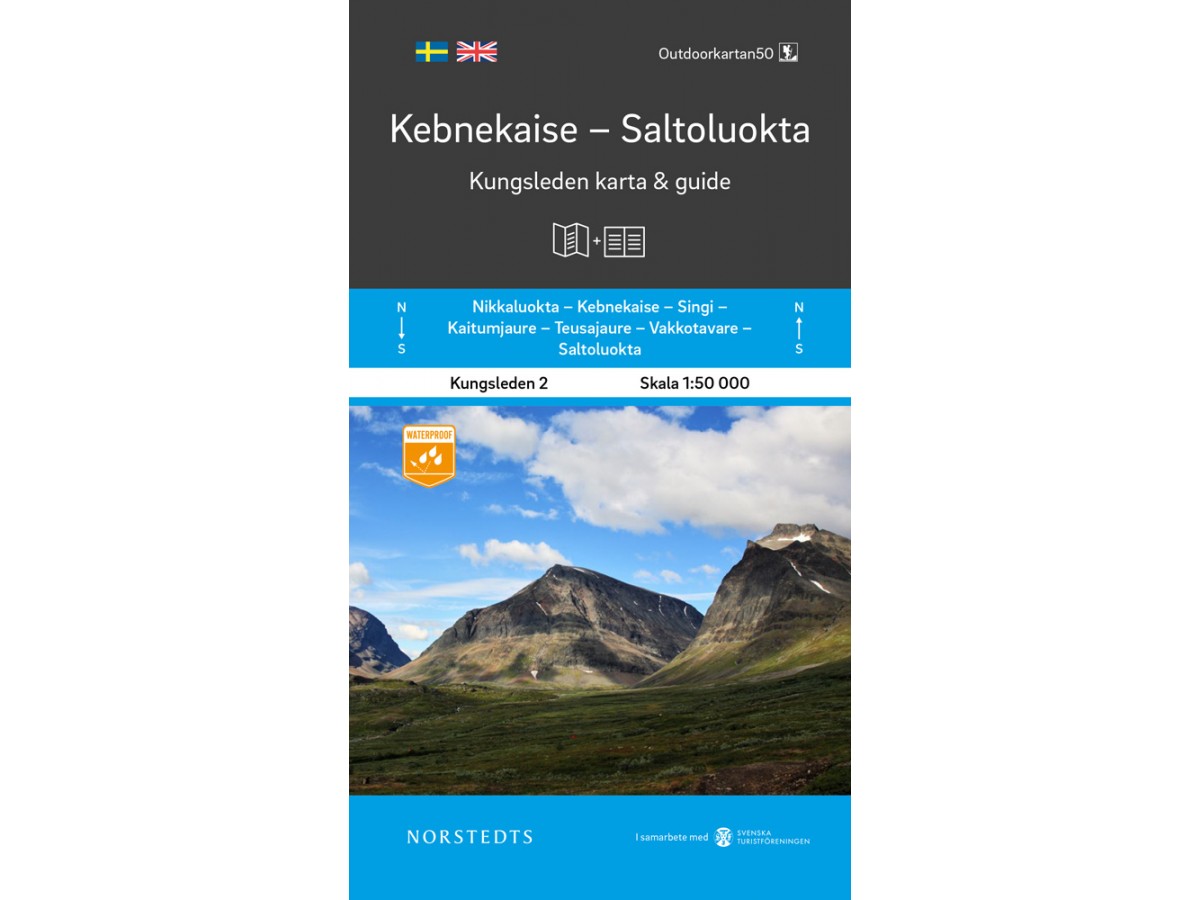 Kungsleden 2 Kebnekaise Saltoluokta karta och guide Outdoorkartan Kungsleden 2 Kebnekaise Saltoluokta karta och guide Outdoorkartan